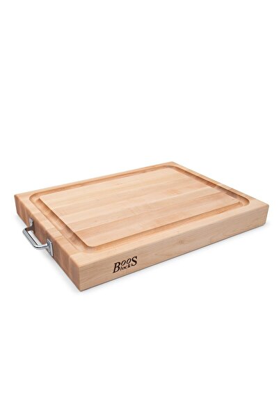 Boos Blocks Tocator din lemn de artar cu manere din otel - 61x46x6cm,