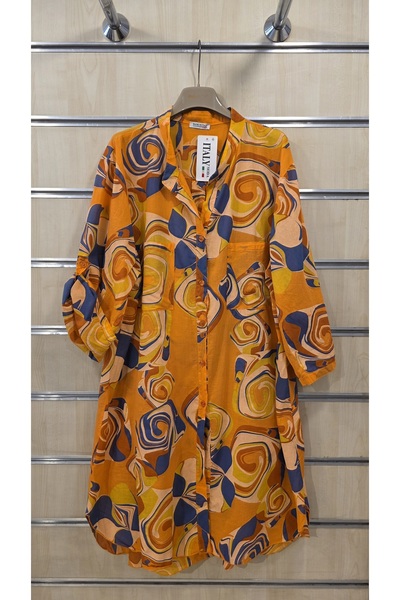 Park Moda Italian Short Shirt Dress 100% Cotton