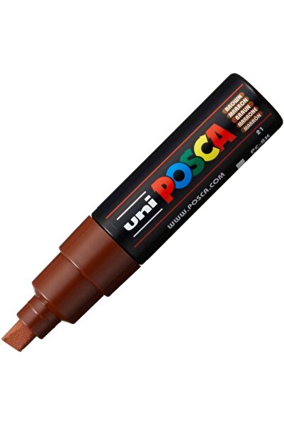 POSCA Μαρκαδόρος με χοντρή μύτη σκαρπέλου, καφέ (PC-8K-BROWN)