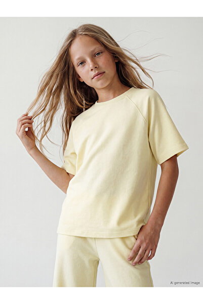 LC Waikiki Two Mt Shop Quality Lcw Kids Yellow Girls' Soft Touch Set