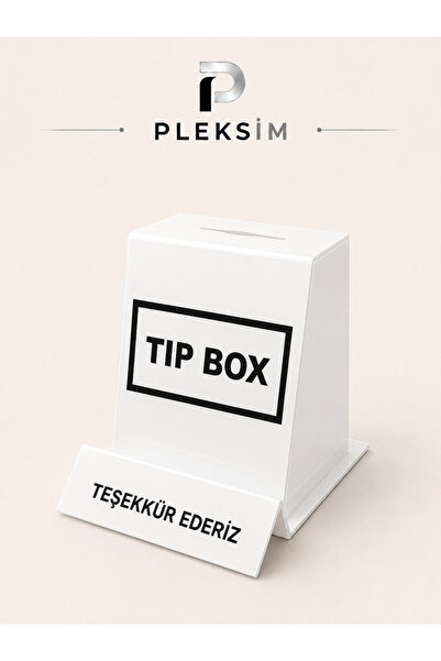 ulusoypleksi Tip Box Bahşiş Kutusu | Beyaz