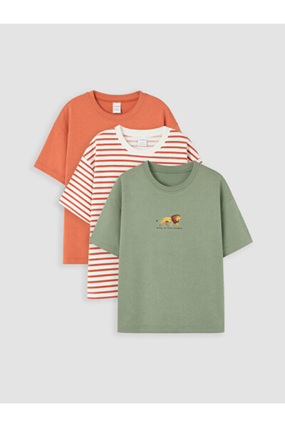 LC Waikiki Esvab • Modern & Distinctive Printed Boys' T-Shirt 3-Pack