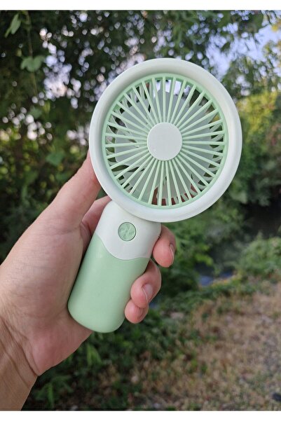 Brokoli Home Mini Fan USB Şarjlı Mini El Fanı Taşınabilir Vantilatör 3 Kademe...