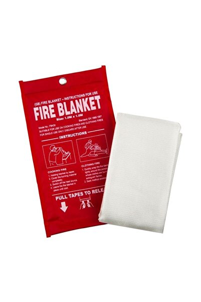 Jumbo Patura anti-incendiu 1 x 1 m, accesoriu de siguranta pentru bucatarie, ...