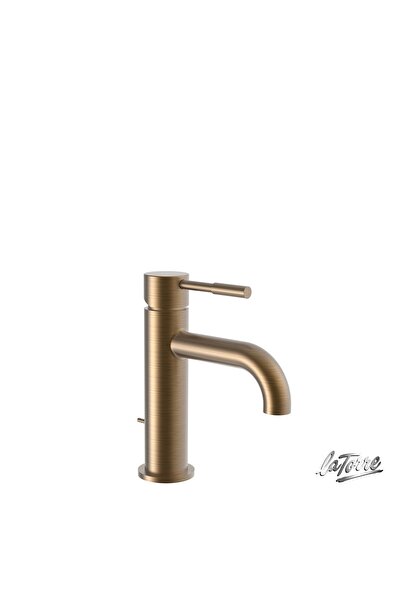 LA TORRE Tech Αναμεικτική Μπαταρία Νιπτήρα Bronze Brushed