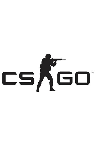 OEM Autocolant decorativ "CS GO", 10cm, Negru