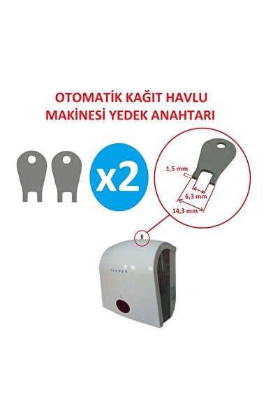 PB Poyraz Bioplast CAR Otomatik Kağıt Havlu Dispanseri Yedek Anahtarı - 2 Adet