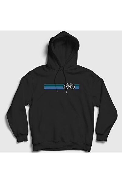 Presmono Unisex Black Stripes Bike Gift Bicycle Hooded Sweatshirt 614336Tt