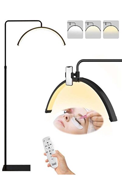XIUWOO مصباح أرضي LED للرموش، مصباح نصف قمر لتمديد الرموش، التجميل، العناية ب...