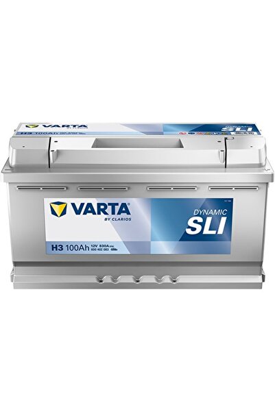 Varta H3 12V 100 Ah 830A Dynamic Slı Akü (Üretim Yılı: 2026)