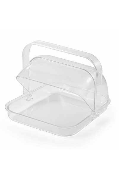 VAGUE Square Acrylic Candy Box with Handle | Crystal Clear Hinged Lid | 32.5 ...