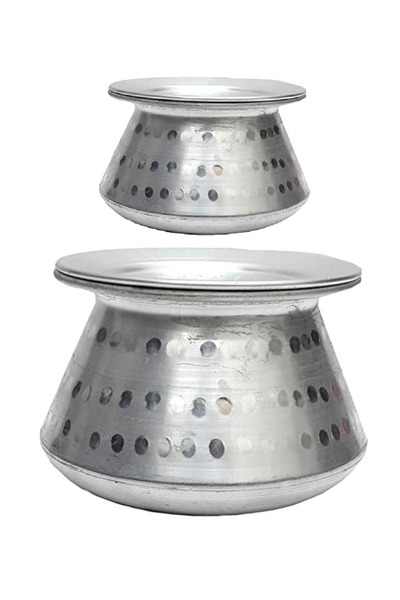 Unspecified Set of 2 Brima and Hريس Pots 0.5/2 Liters