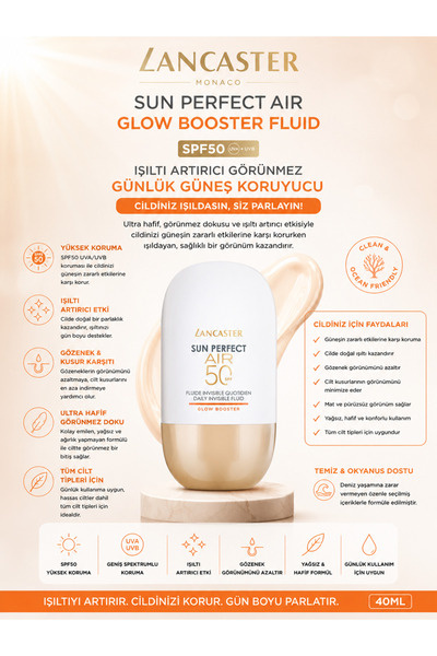 Lancaster Sun Perfect Air Glow Booster Spf50 40 ml - Moisturizing and Radiant...
