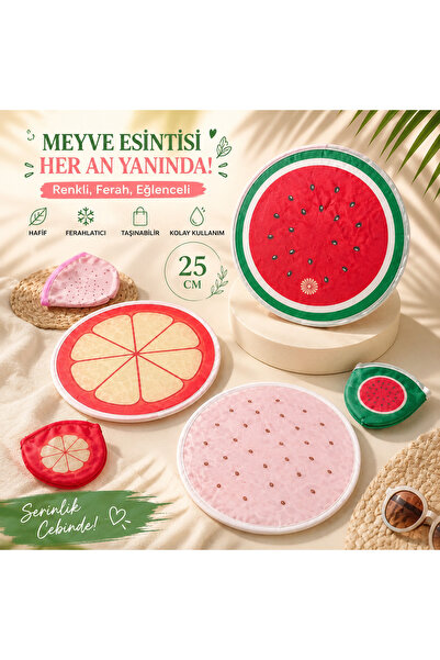 Seila Katlanır Yelpaze 25 cm Kore Yelpaze