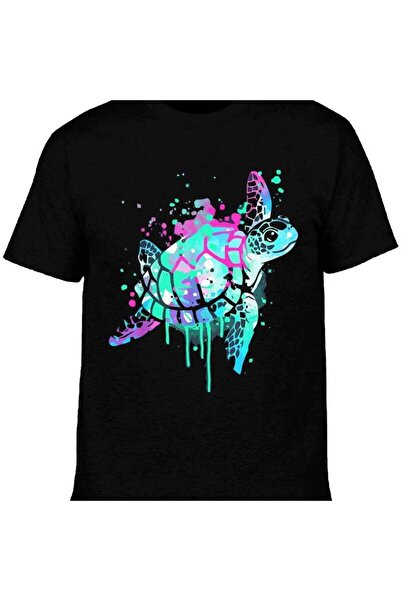 212Wear Turtle Watercolor Sea Ocean Wildlife Animal T-Shirt - Shirts for Men,...