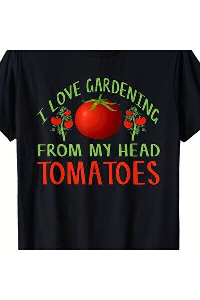 212Wear تي شيرت I Love Gardening from My Tomatoes Tomato Tee بنفس النمط للرجا...