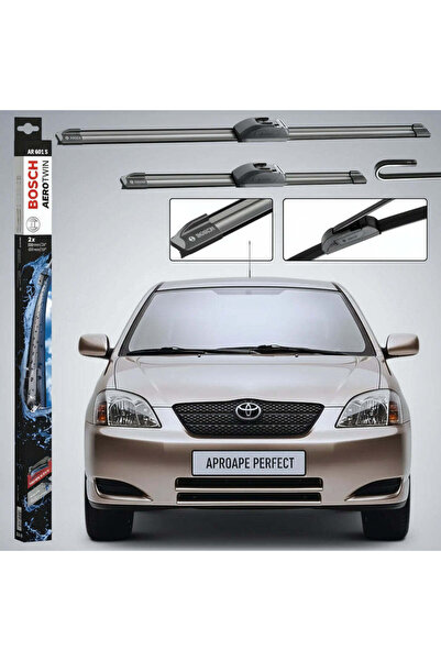 Bosch Σετ Υαλοκαθαριστήρων Παρμπρίζ για Toyota Corolla Hatchback (E12) 2002-2...