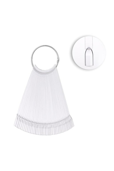 Jumbo Paletar pentru mostre de unghii, cu inel, tipsuri pătrate, 40 buc – org...