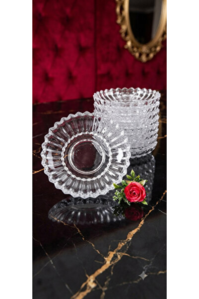çukurova home Güneş Model Tea Plate (13 cm) 6 Pieces