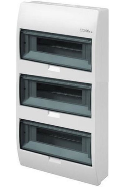 EUROLAMP Cutie de siguranțe murală cu 12 elemente, cu 3 rânduri, Cod: 151-25253