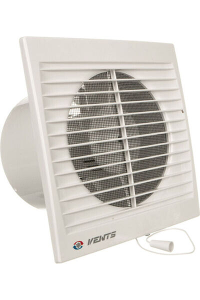 Vents Ventilator de perete pentru baie 125mm, alb, Cod: 125SV