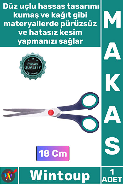 Wintoup # Scissors with Sharp Steel Mouth, Ergonomic Plastic Handle, Tailor's...