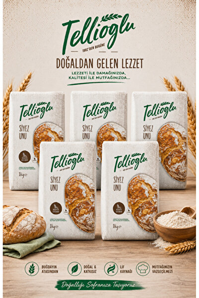 tellioğlu Siyez Buğday Unu 5x1 Kg