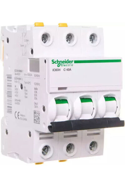 Schneider Electric Întrerupător Superlock 3P C 40A 10kA AC IC60H-C40-3 A9F07340