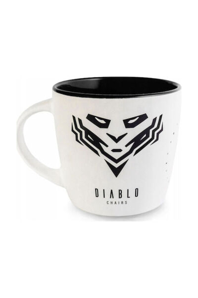 Diablo Cană ceramică albă