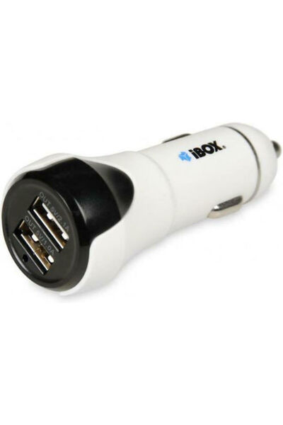 İbox Încărcător auto 3.1A cu porturi: 2xUSB Culoare albă Cod: ICCH-01