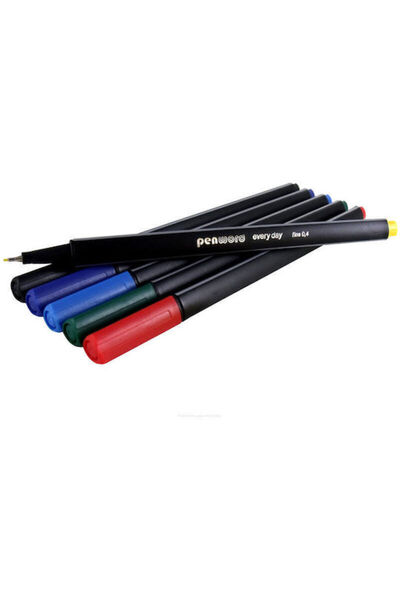 PENWORD Evidențiatoare triunghiulare, 6 bucăți