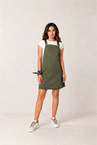 Viva Vogue Modern Kesim Gabardin Kısa Elbise