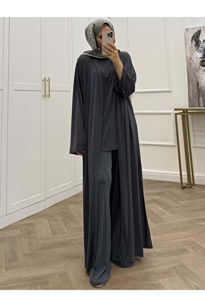 bezenstore KUZEY SANDY PANTOLONLU FÜME TAKIM