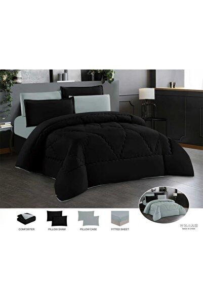 Moon Bedspread and Bed Sheet Set Summer Plain Double-Sided Royal 4 Pieces Qui...