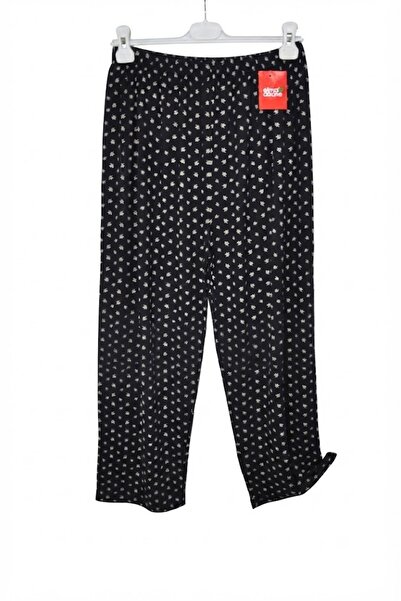 elma abone Plus Size Women's Summer Circular Viscose Combed Cotton Pants
