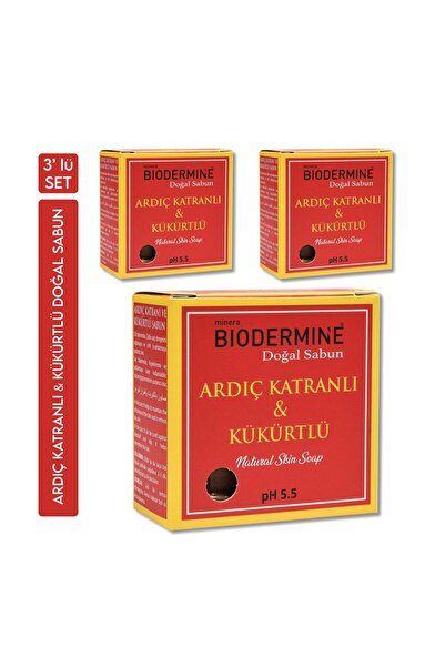 MineraBiodermine Biodermine Natural Soap with Juniper Tar and Sulfur Hair and...