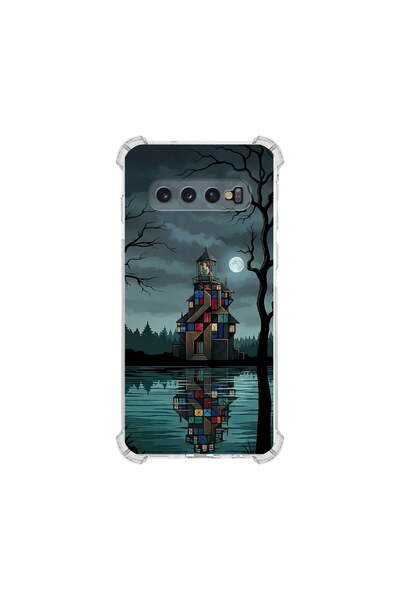 PrintiFy Samsung Galaxy S10plus ile Uyumlu Simya Serisi Gölge Ve Cam Tasarıml...