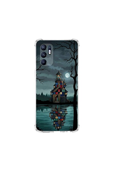 PrintiFy Oppo Reno64g ile Uyumlu Simya Serisi Gölge Ve Cam Tasarımlı Uv Baskı...