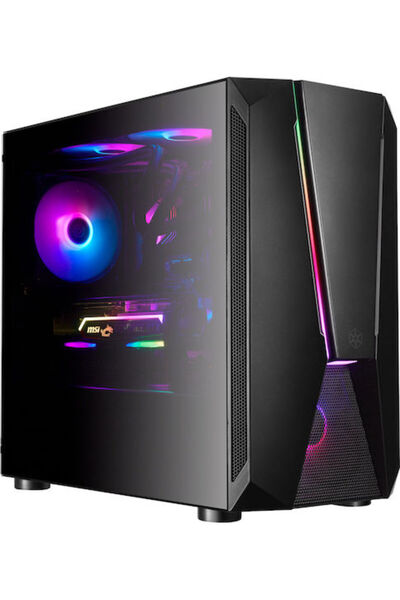 SilverStone FARA V1M PRO Carcasă PC Gaming Mini Tower cu Fereastră Laterală N...
