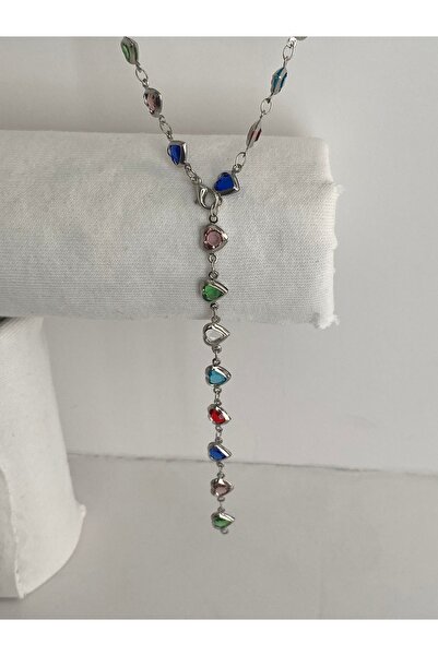 xUPING Luxury Renkli taşlı Y kolye