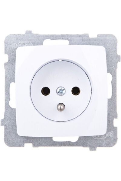 OSPEL Priză electrică simplă Karo, albă