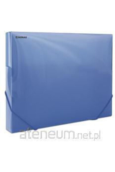 donau Dosar cu elastic PP A4/30 700 microni albastru transparent