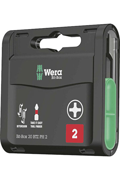 wera Bit-Box BTZ Σετ 20 μύτες κατσαβιδιού Σταυροειδείς PH2 Κωδικός: 05057751001