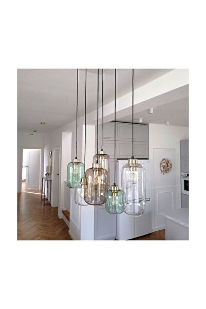 TK-Lighting TK Lighting Lampă suspendată Marco, șină multicoloră cu soclu E27...