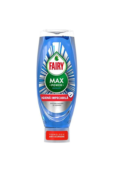 Fairy Detergent de Vase cu Parfum de Eucalipt - Max Power Hygiene, 0.73 L