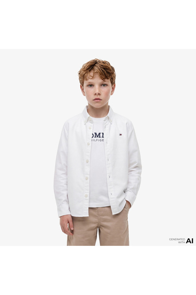 Tommy Hilfiger Erkek Çocuk Gömlek KB0KB10192