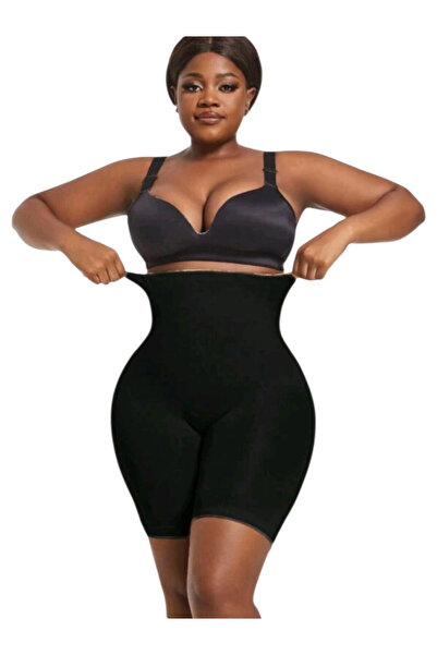 OEM Colanti modelatori plus size, extra elastici, talie inalta, negri, XL
