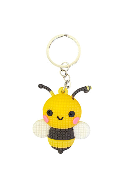 OEM Keychain , bee made of silicone, bag accessory