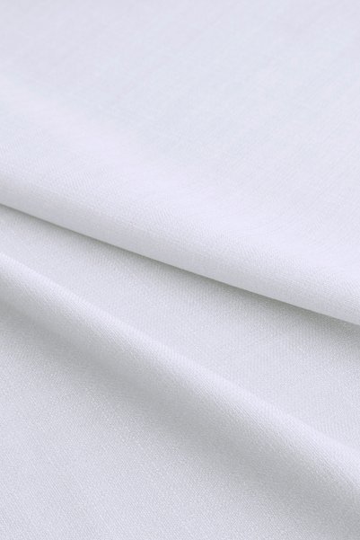 Gauze Fabric Design Capri Linen Textured Wrinkle-Free High-Quality White Tablecloth