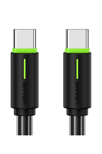 Usams καλώδιο USB-C US-SJ734, 60W, 480Mbps, 1m, μαύρο